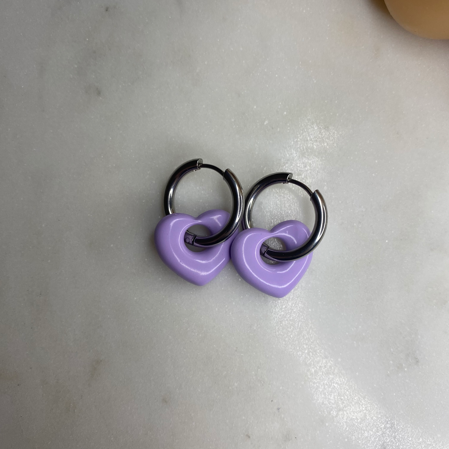 Boucles d'oreilles Coeur - Lila
