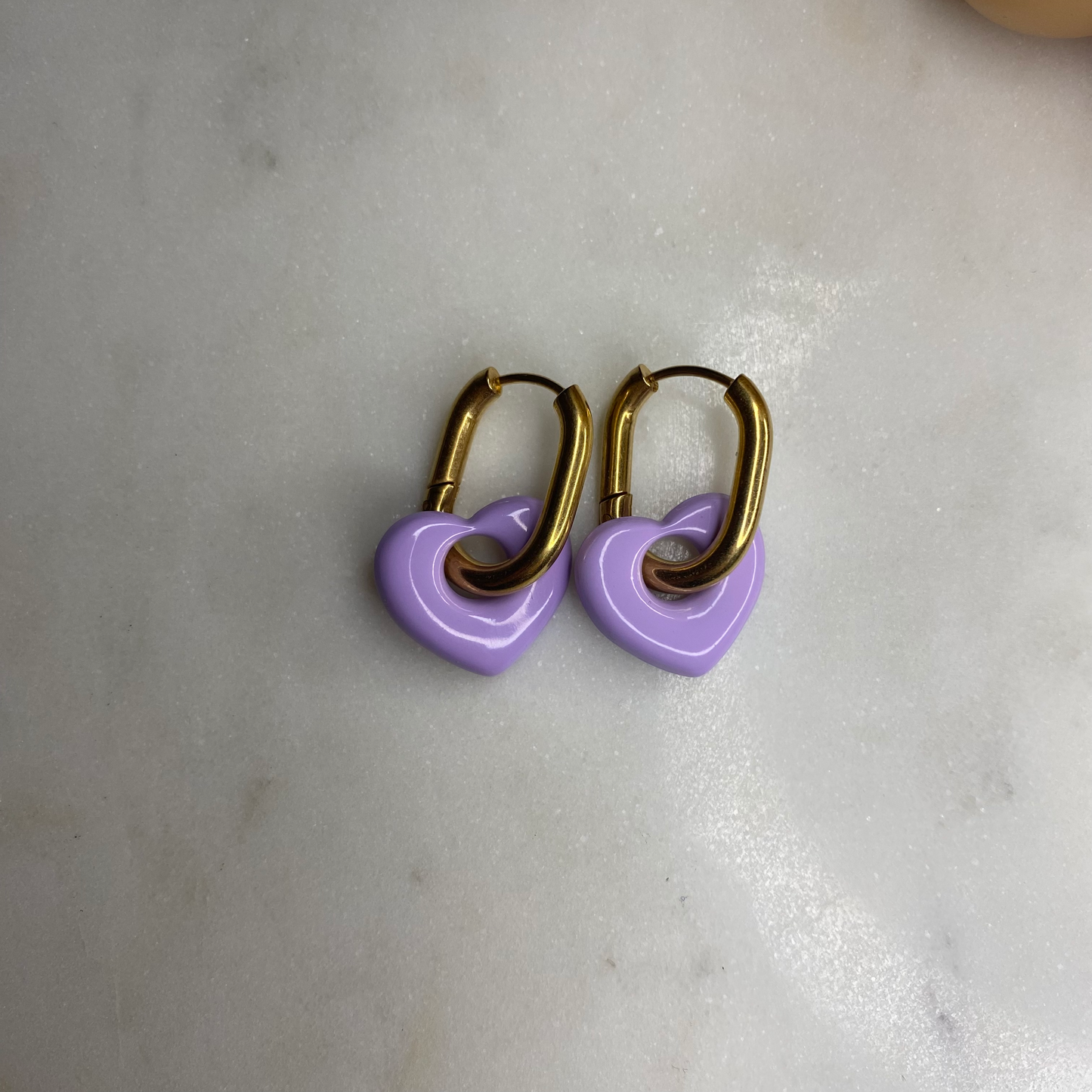 Boucles d'oreilles Coeur - Lila