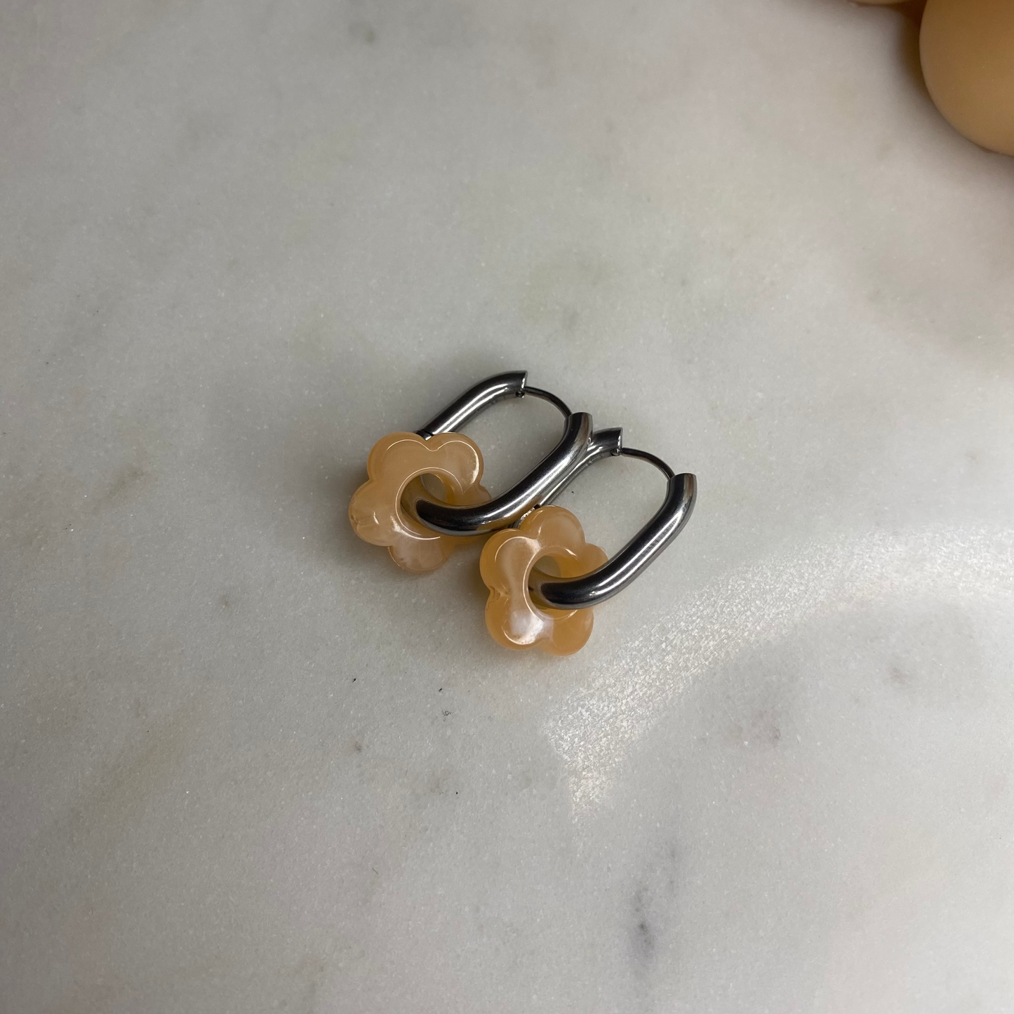 Boucles d'oreilles Flora - Corail