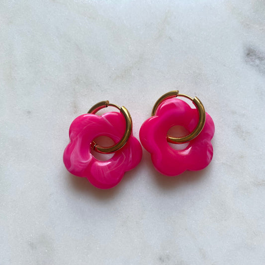 Boucles d’oreilles Rosa - Framboise