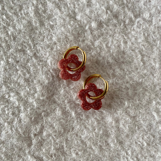 Boucles d’oreilles Camélia - Rose gold