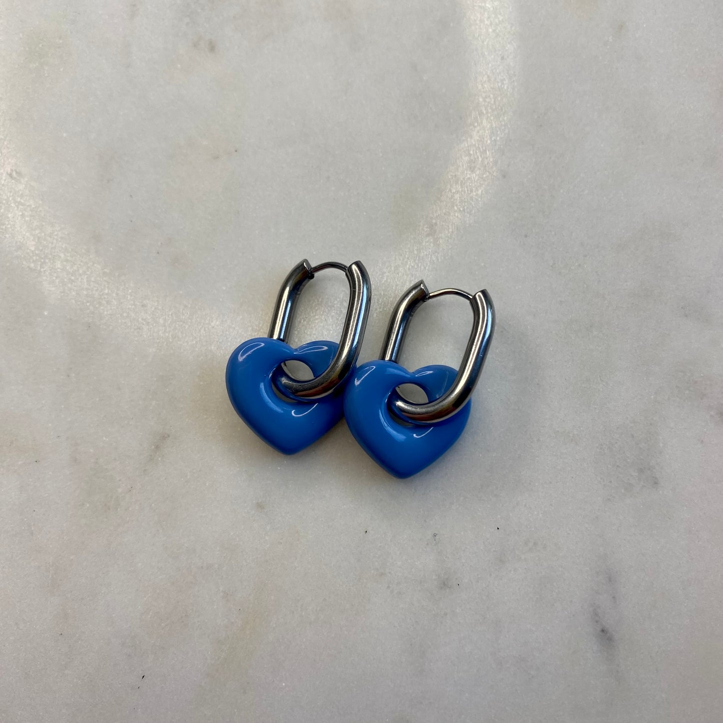 Boucles d’oreilles Coeur - Bleu