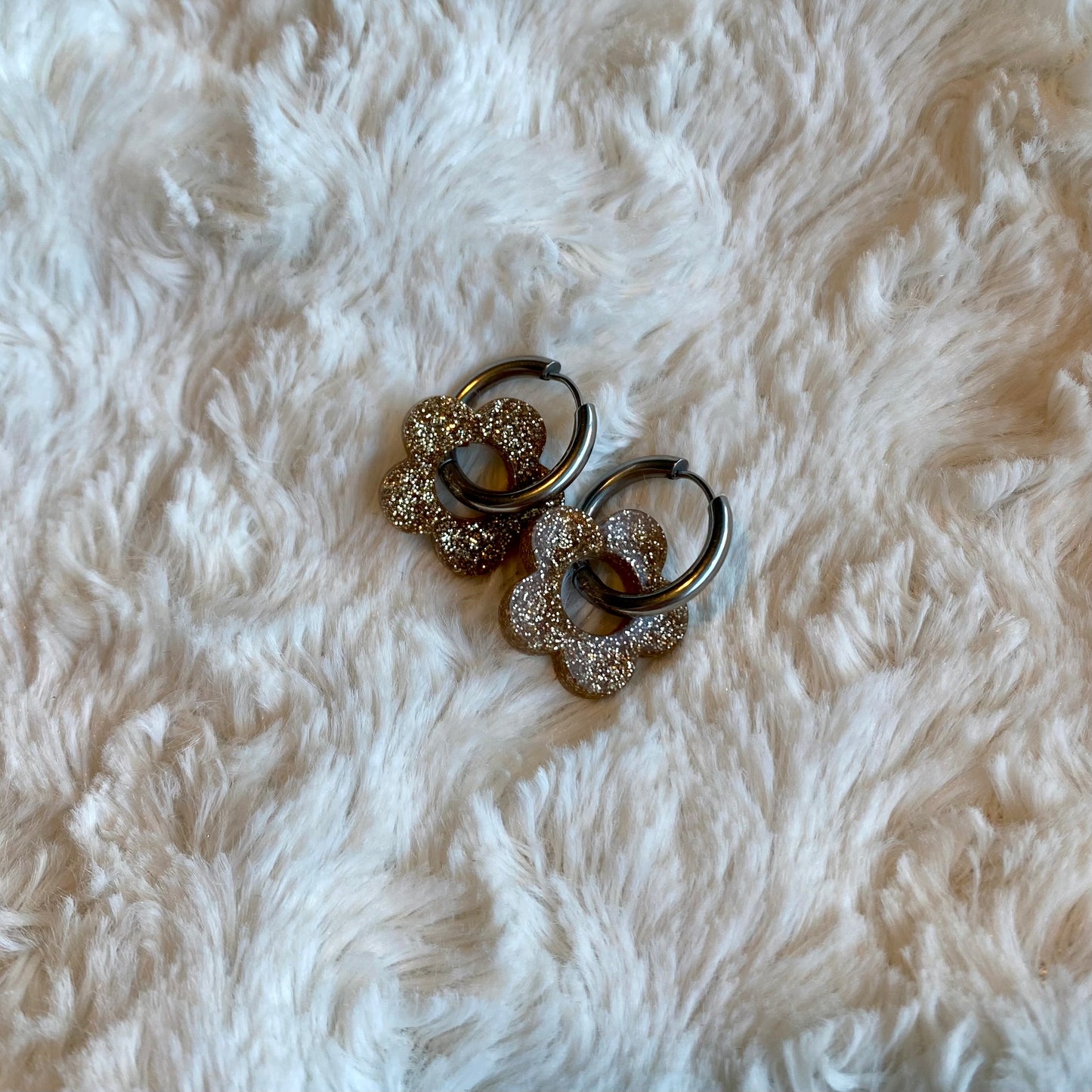 Boucles d’oreilles Camélia - Bronze