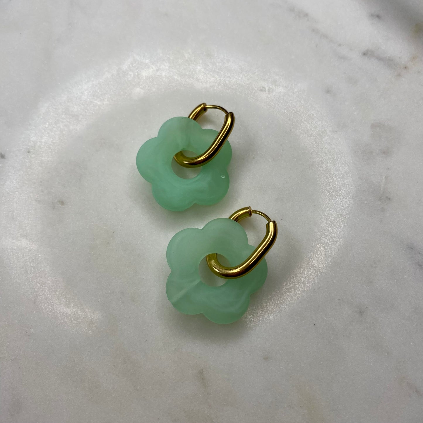 Boucles d’oreilles Rosa Pastel - Vert