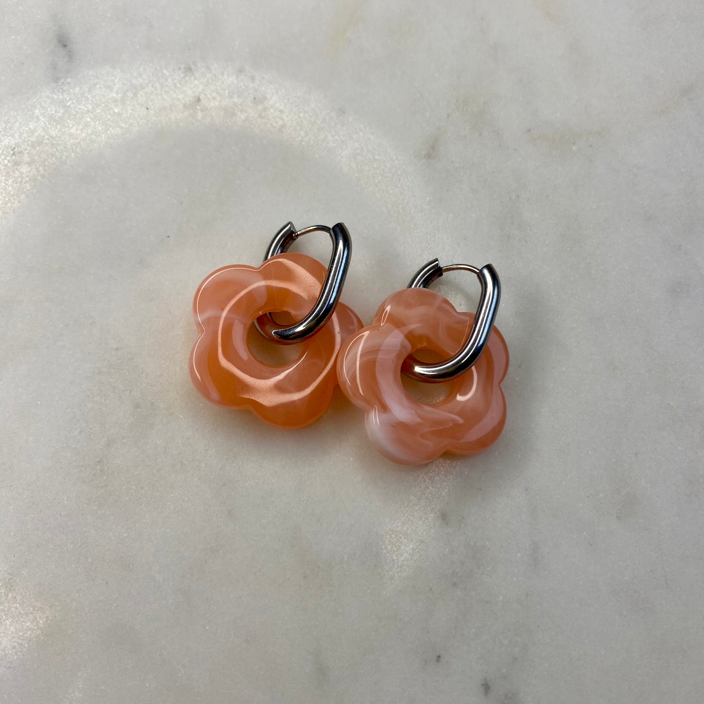 Boucles d’oreilles Rosa - Corail