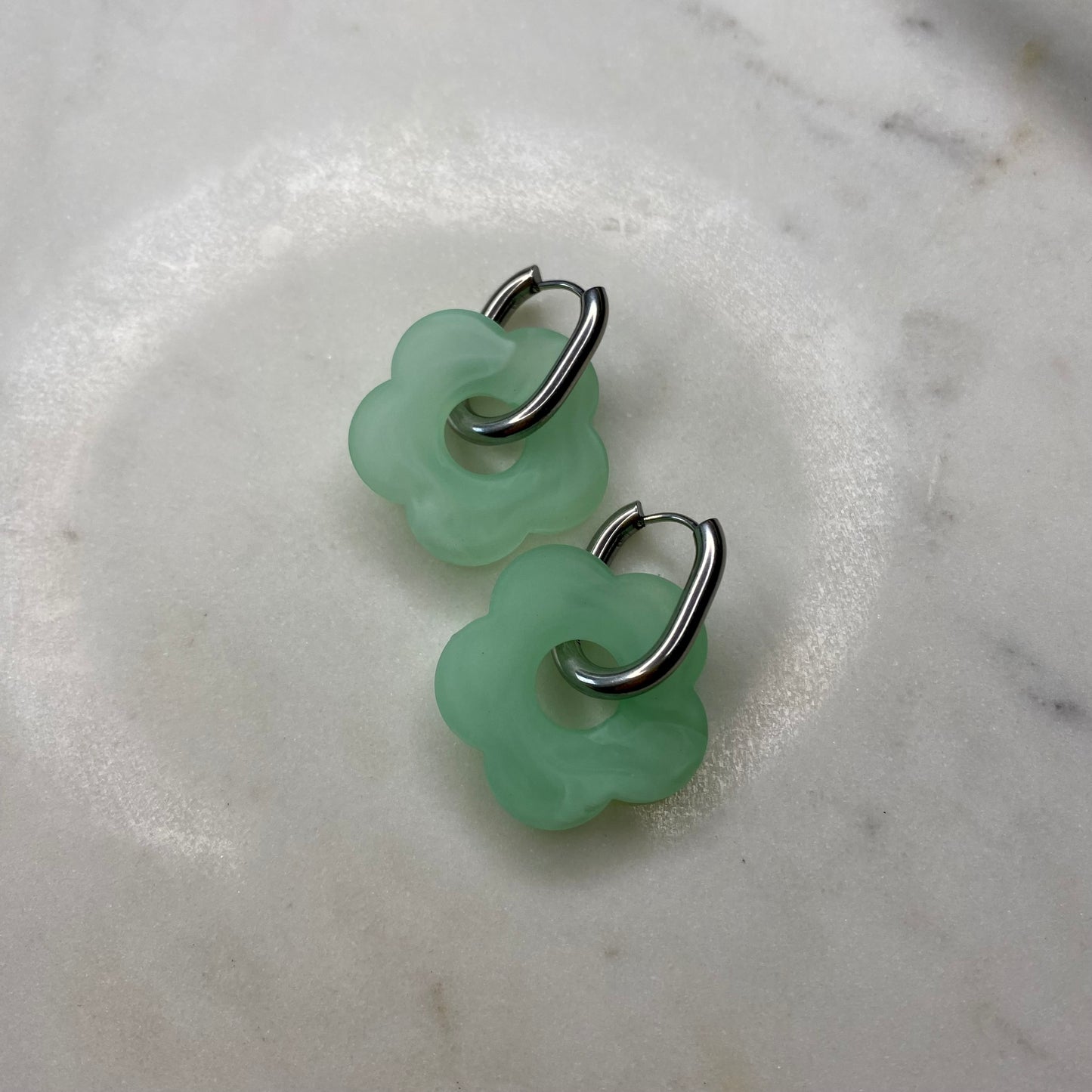 Boucles d’oreilles Rosa Pastel - Vert