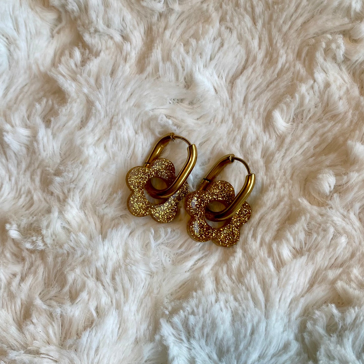 Boucles d’oreilles Camélia - Or