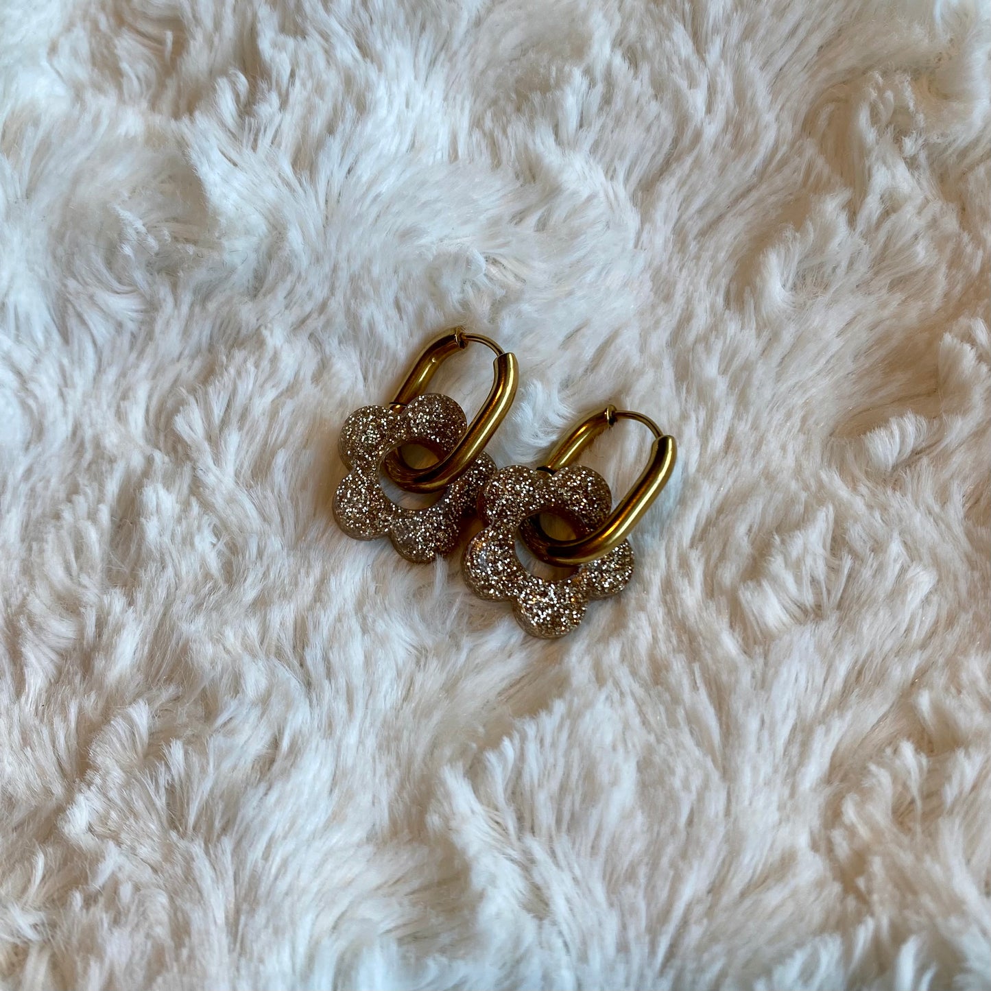 Boucles d’oreilles Camélia - Bronze