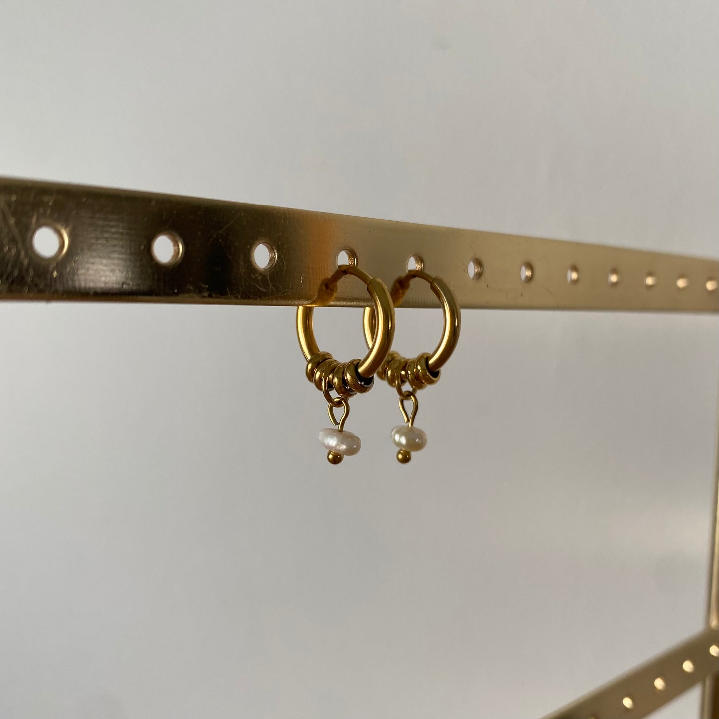 Boucles d’oreilles - Perle blanche