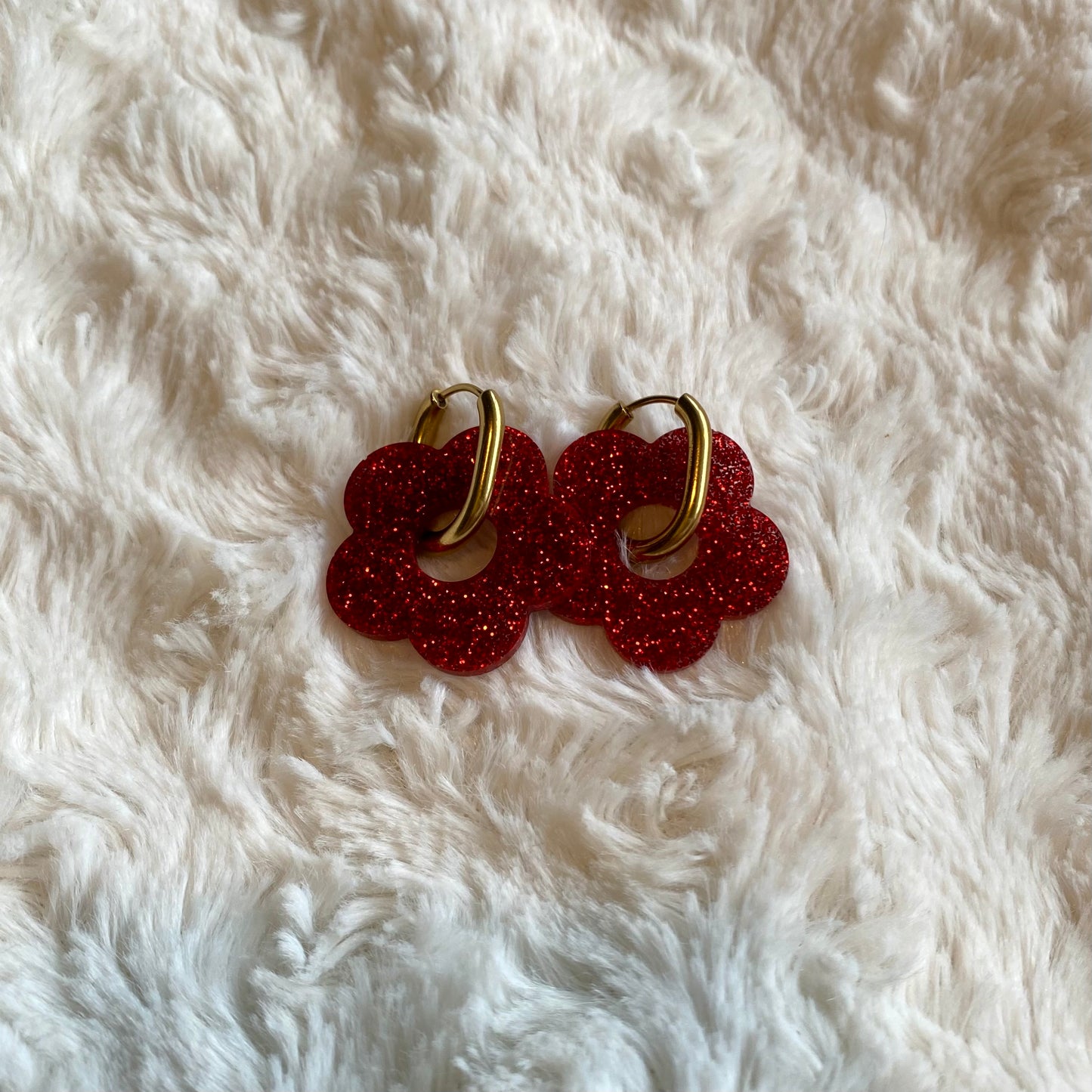 Boucles d’oreilles Rosa - Rouge