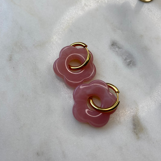 Boucles d’oreilles Rosa - Pêche