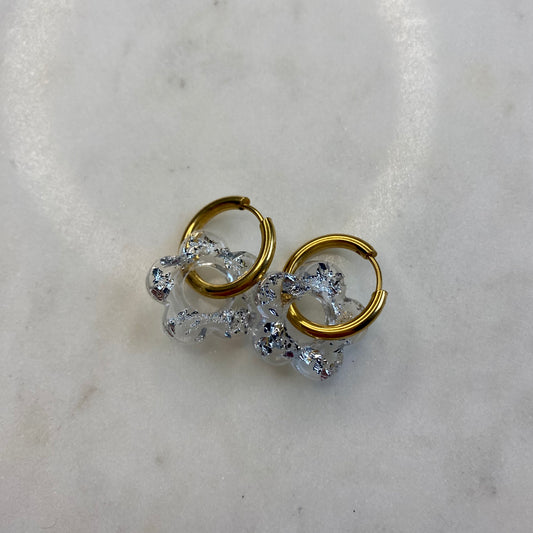 Boucles d’oreilles Camélia - Argent