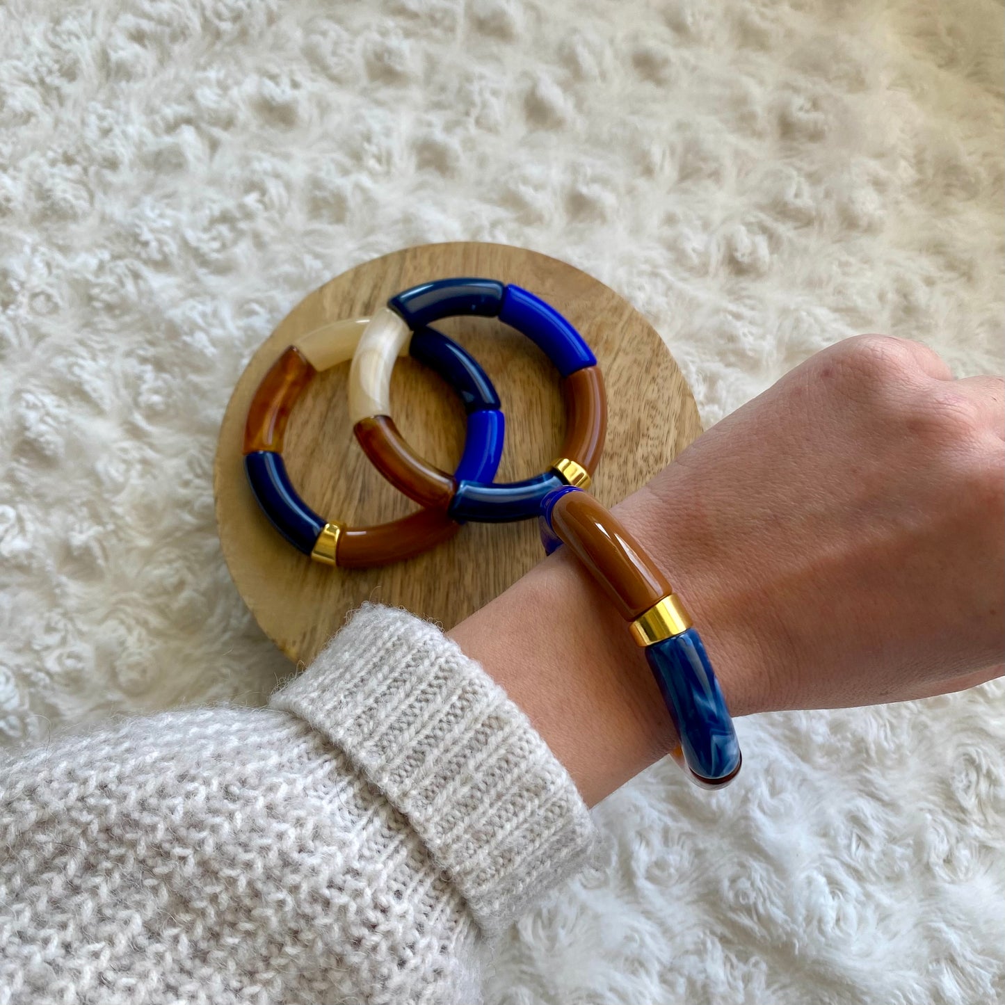 Bracelet Nomad - Bleu électrique