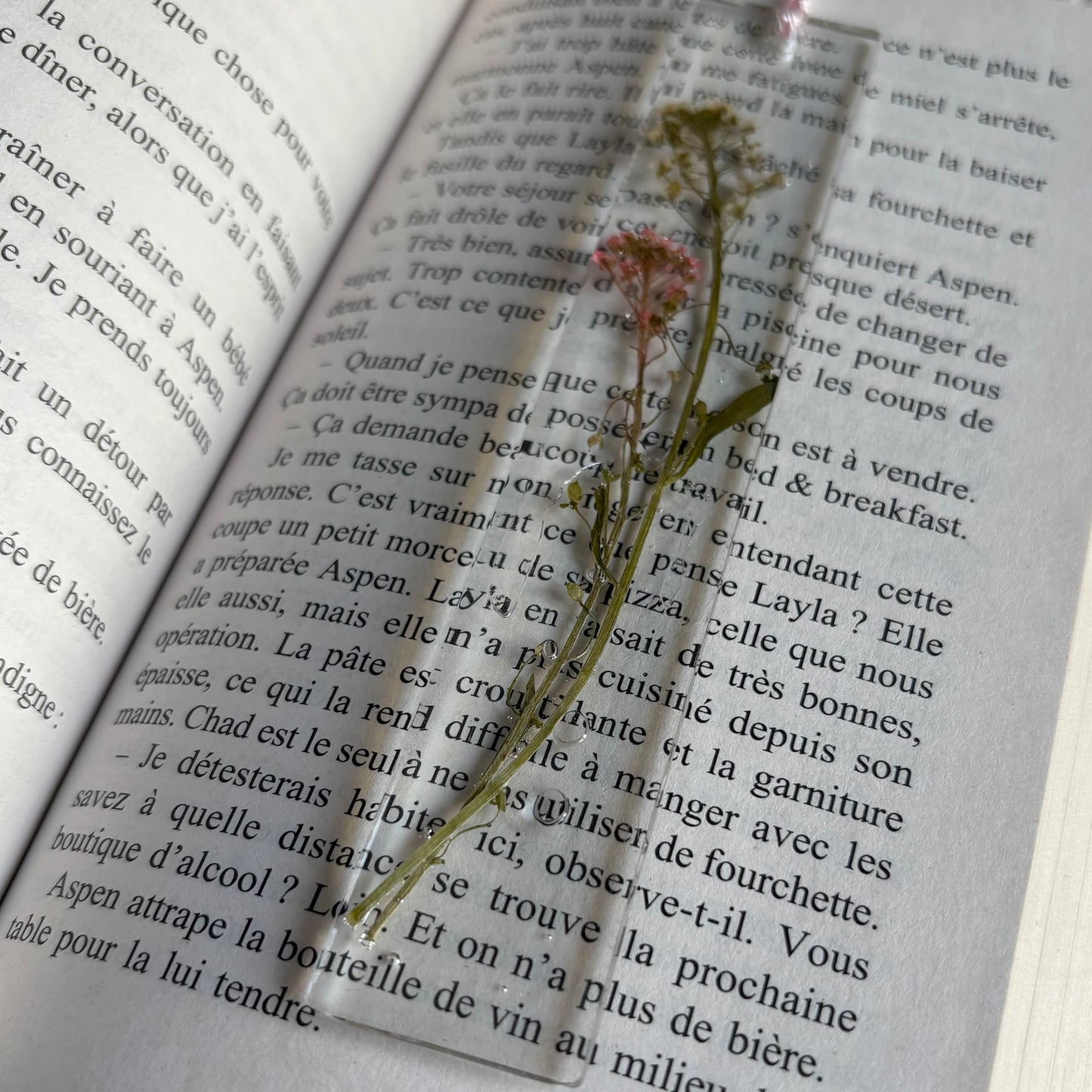 Marque page (rectangulaire - fin) - Bouquet