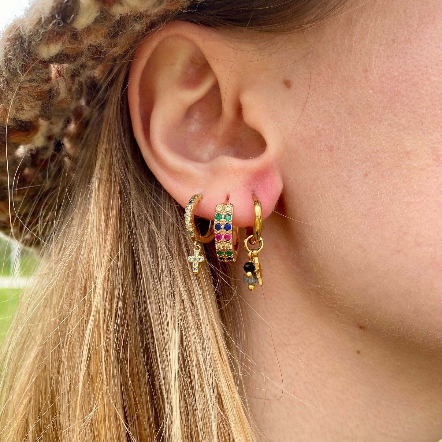 Boucles d’oreilles - Perles noires