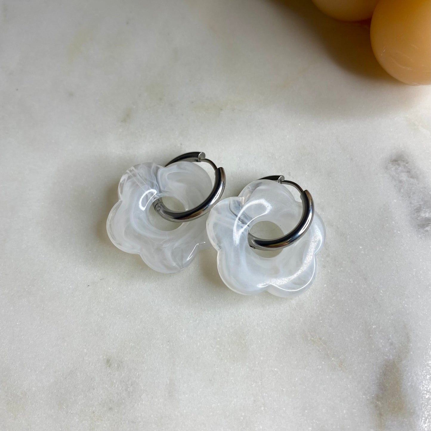 Boucles d’oreilles Rosa - Neige