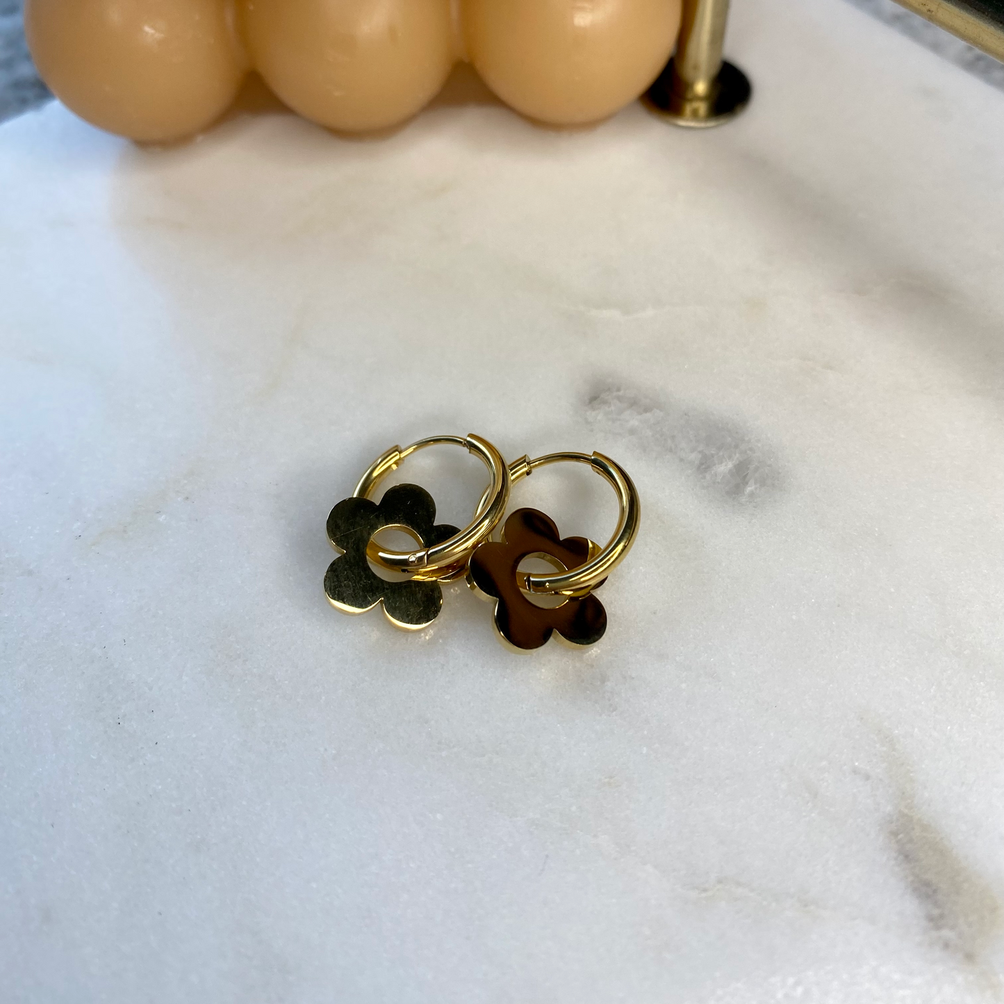 Boucles d'oreilles Pivoine