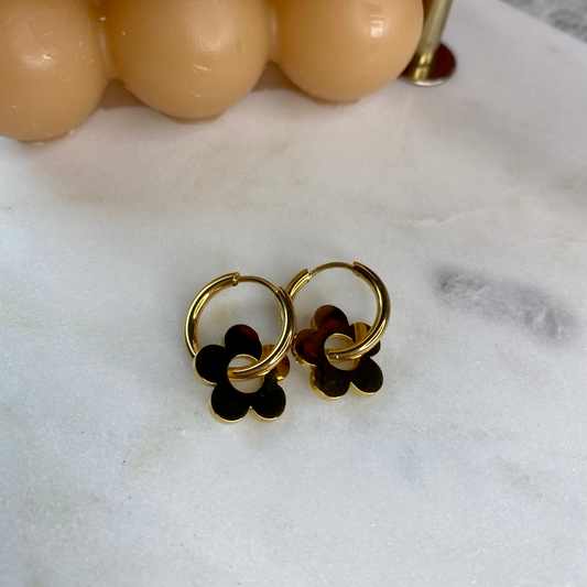 Boucles d'oreilles Pivoine