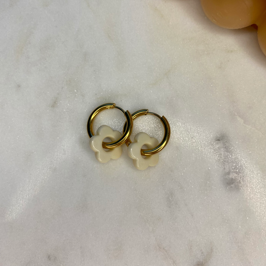 Boucles d'oreilles Flora - Lin