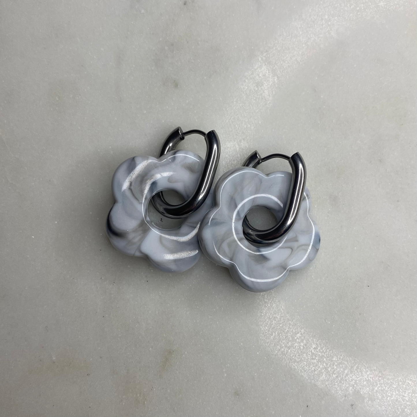 Boucles d'oreilles Rosa - Marbre