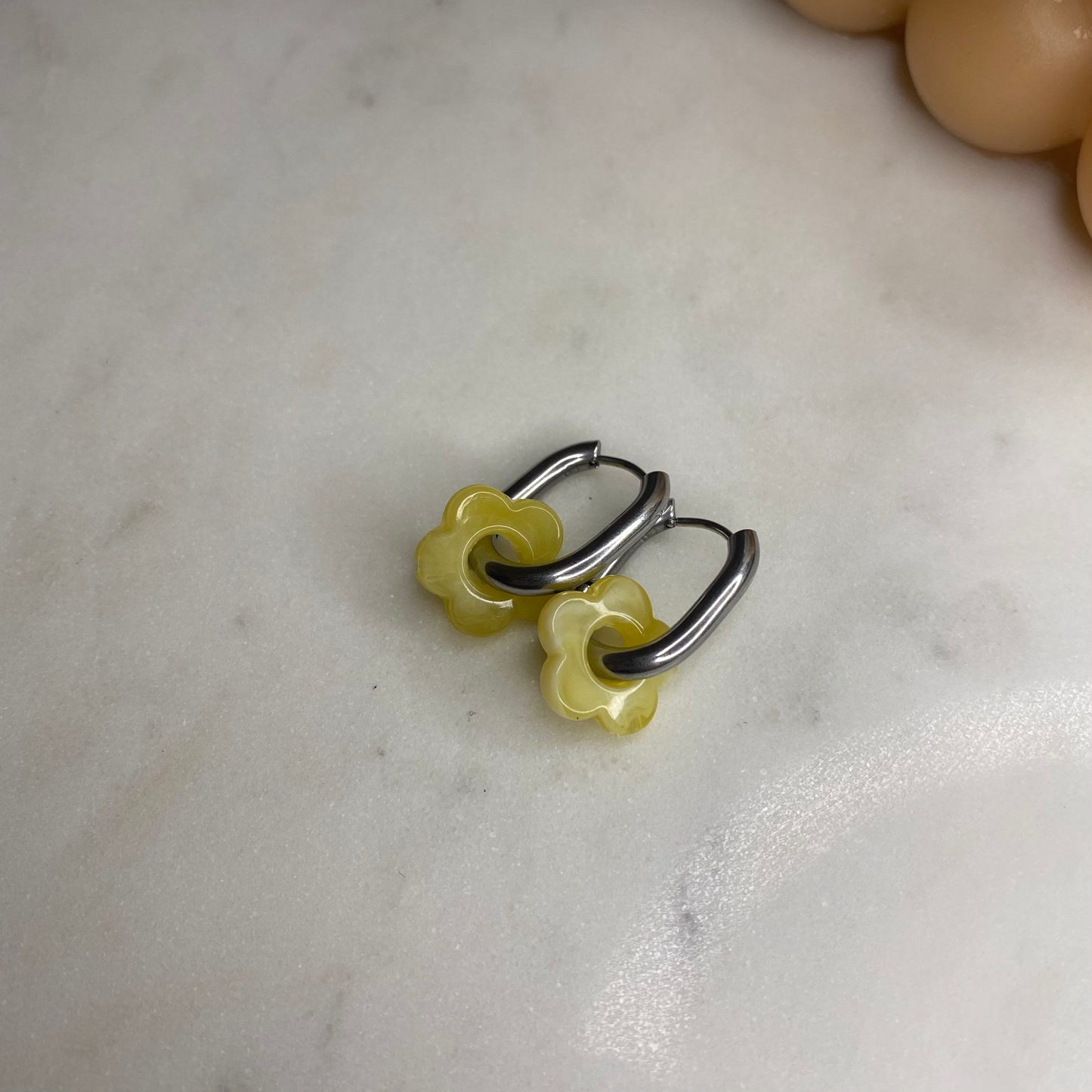 Boucles d'oreilles Flora - Mimosa