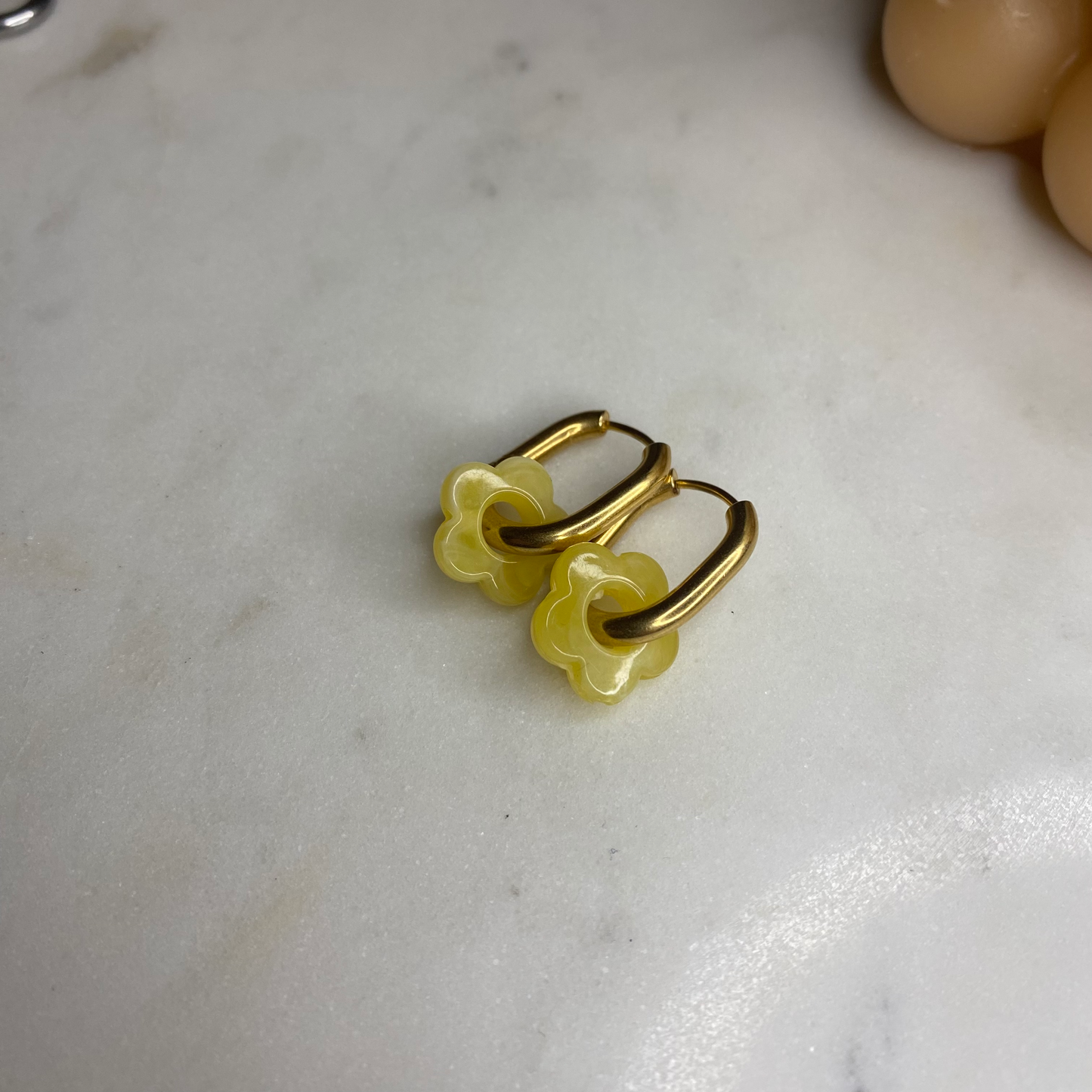 Boucles d'oreilles Flora - Mimosa