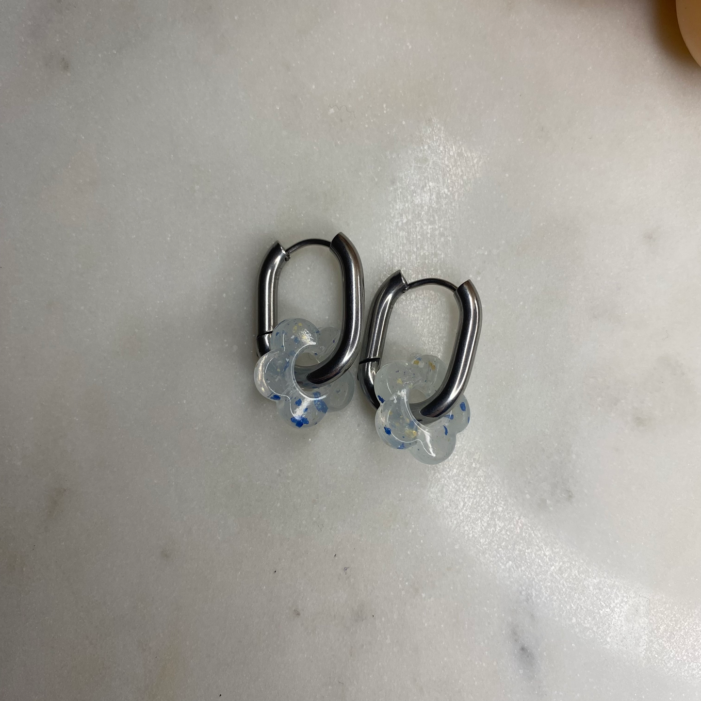 Boucles d'oreilles Iris - Bleues