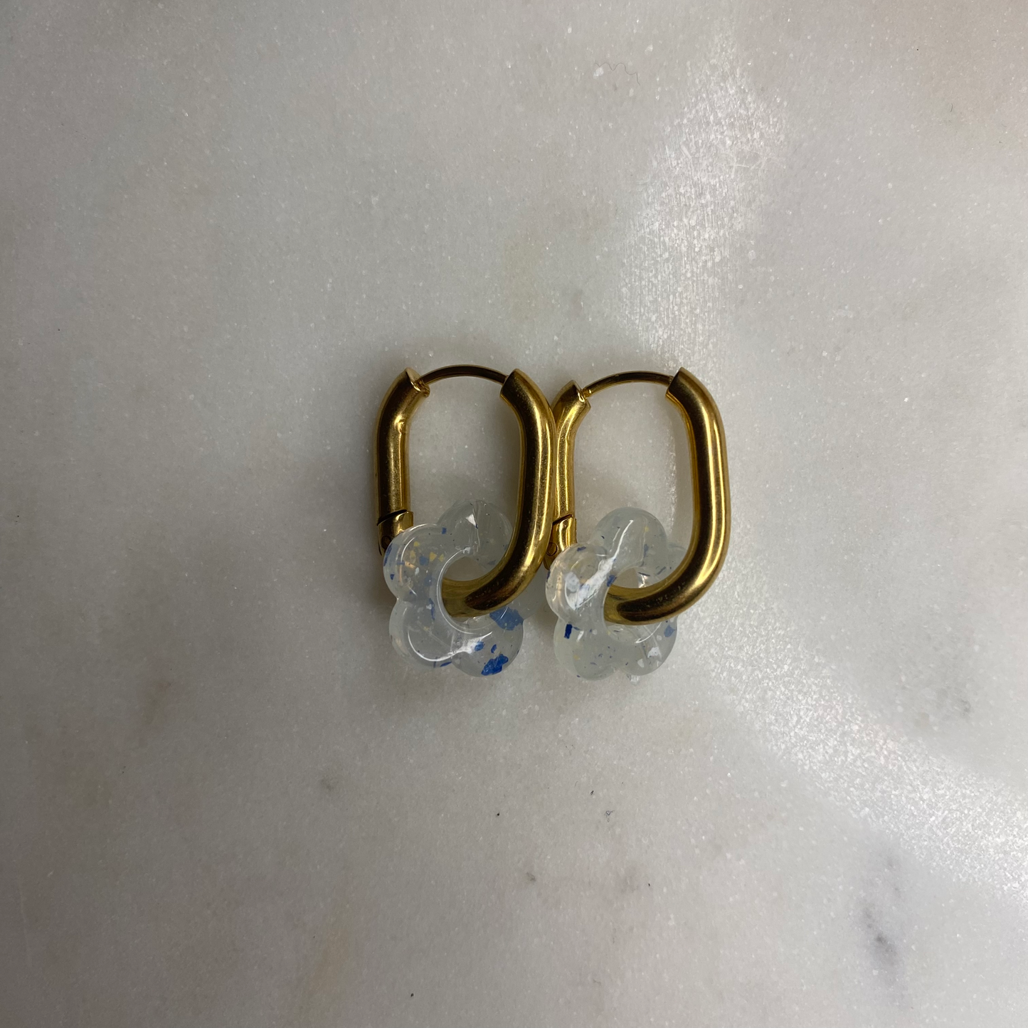 Boucles d'oreilles Iris - Bleues