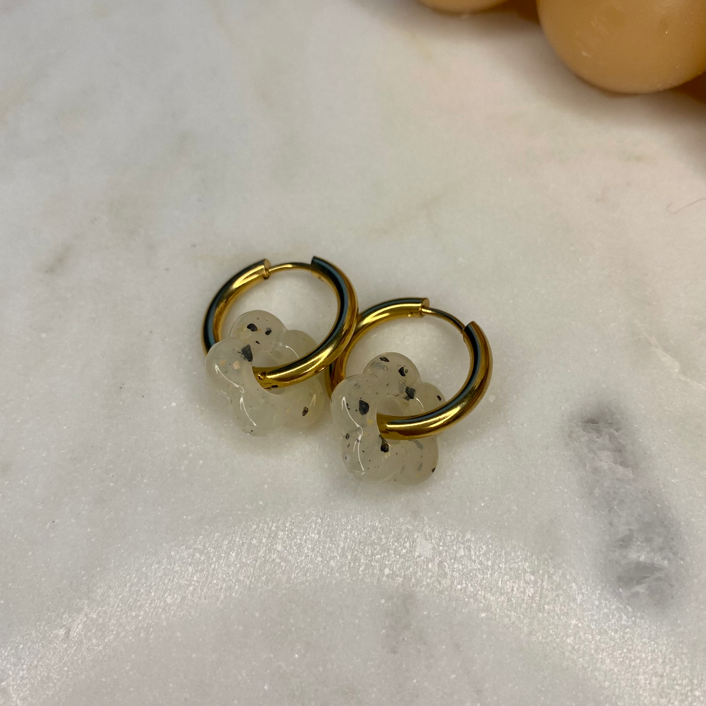 Boucles d'oreilles Iris - Noires