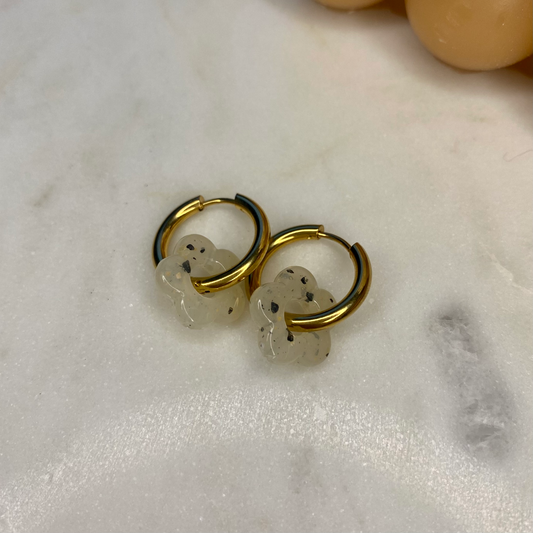 Boucles d'oreilles Iris - Noires