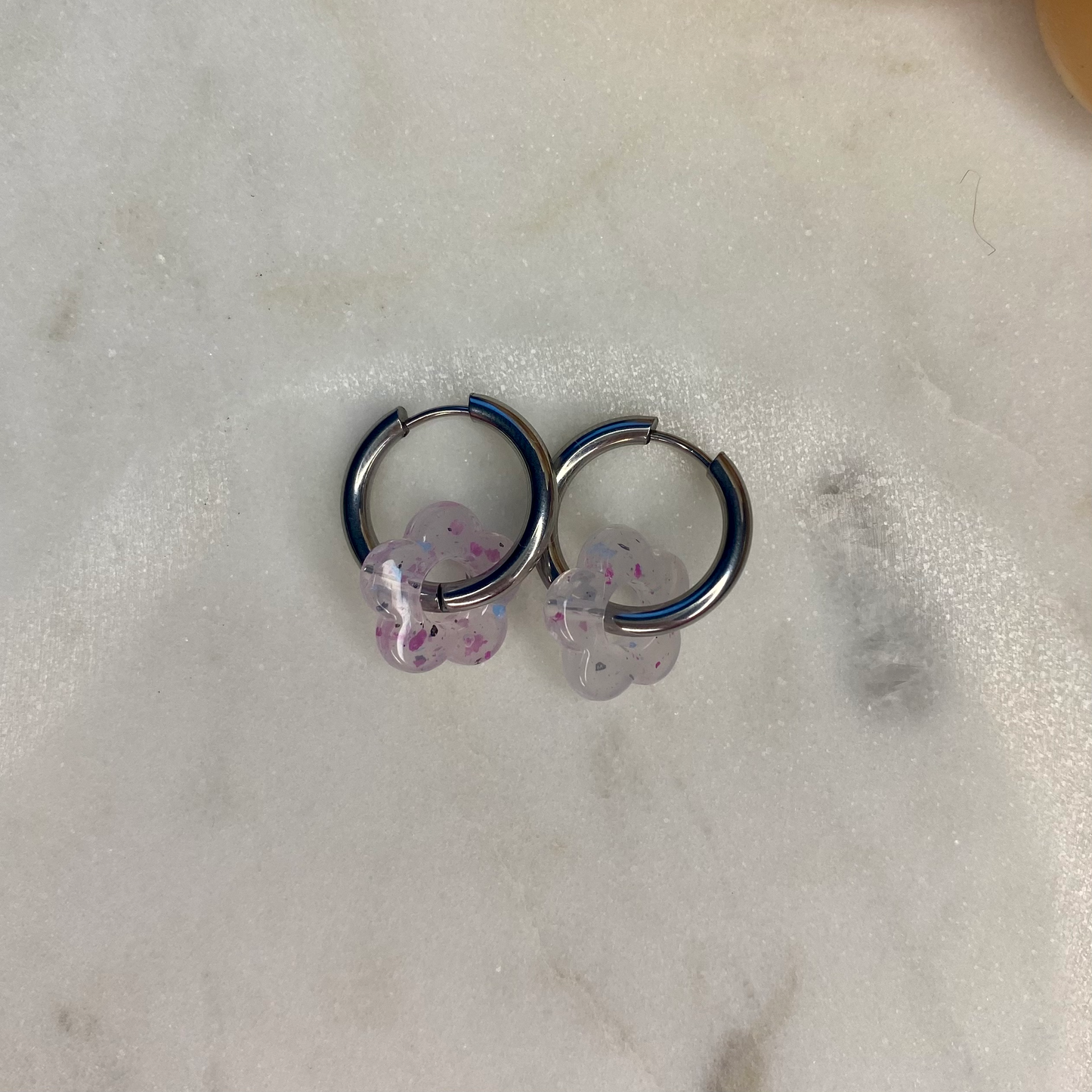 Boucles d'oreilles Iris - Roses