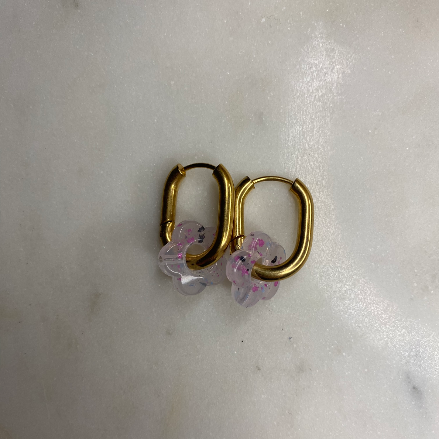 Boucles d'oreilles Iris - Roses
