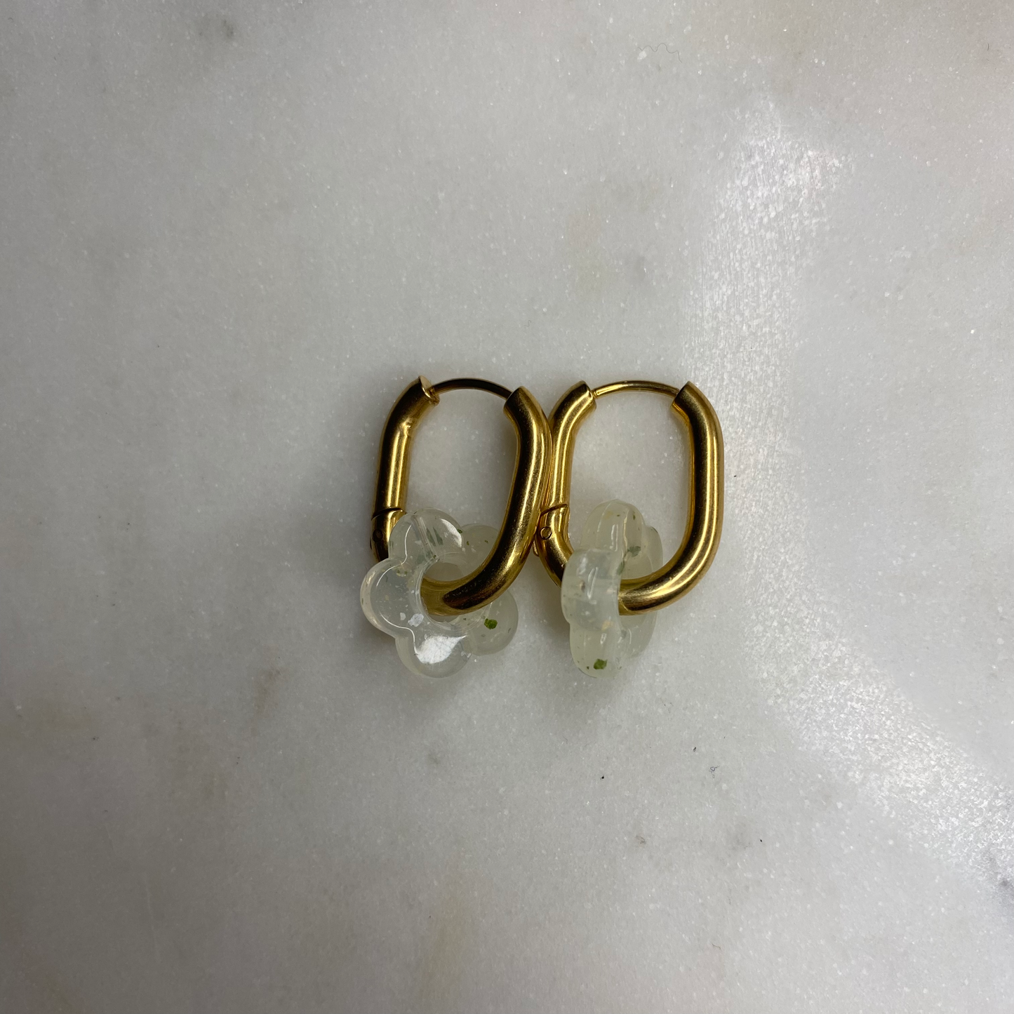 Boucles d'oreilles Iris - Vertes