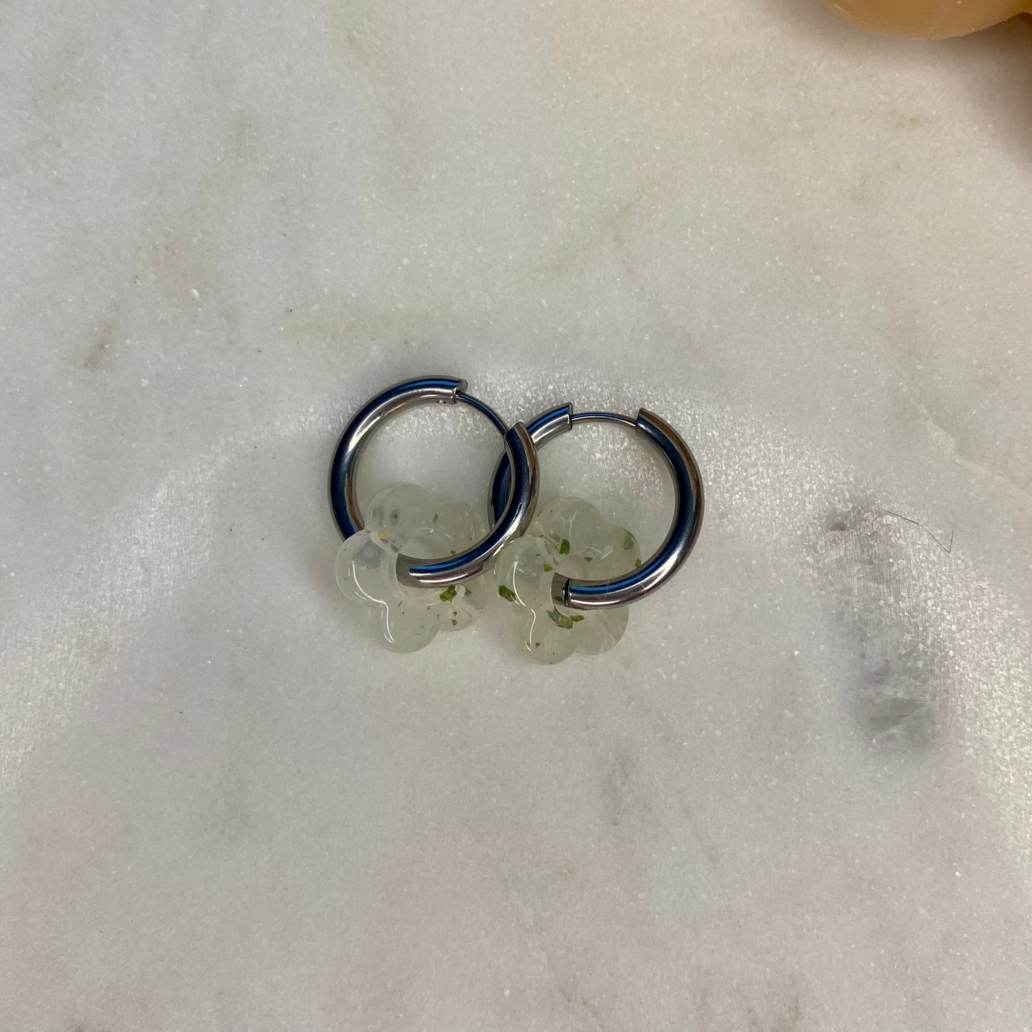 Boucles d'oreilles Iris - Vertes