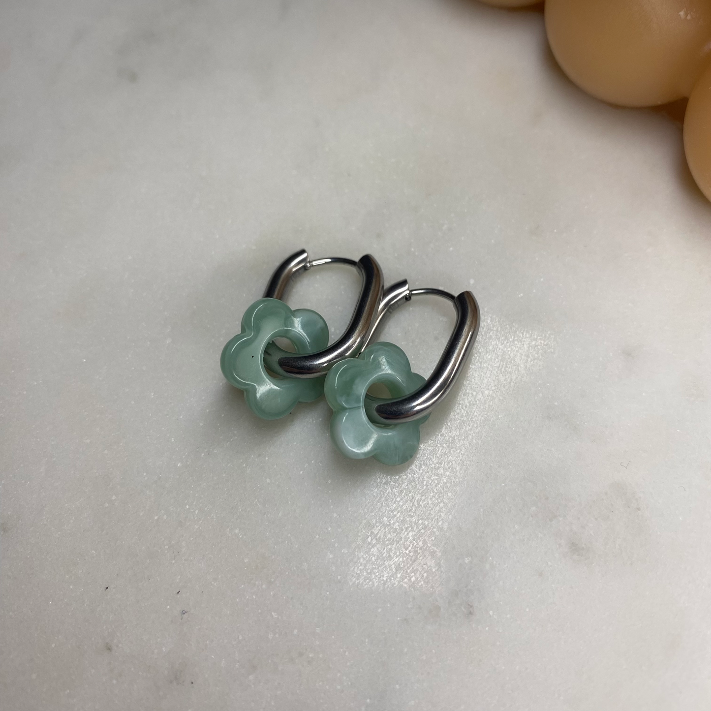 Boucles d'oreilles Flora - Sauge