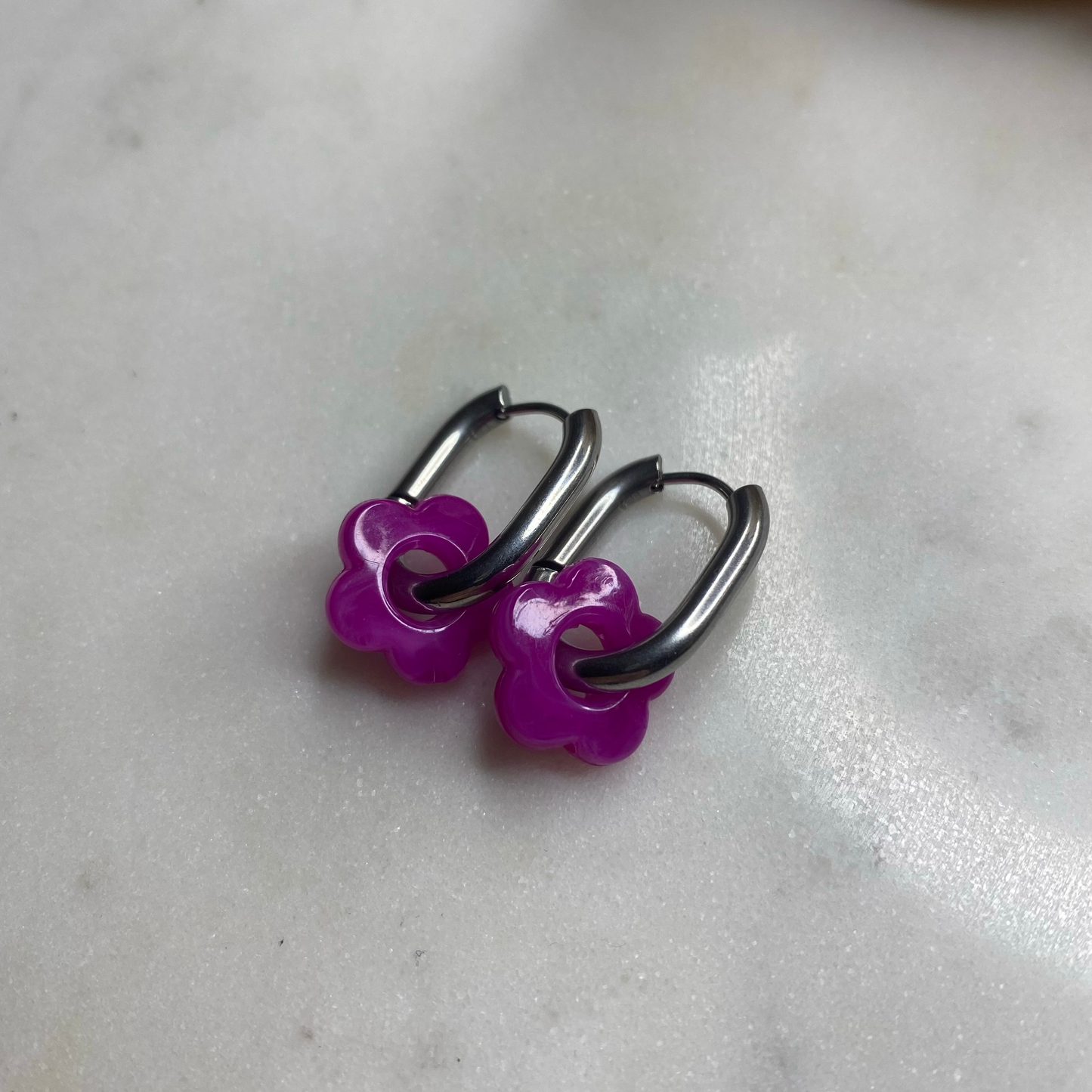 Boucles d'oreilles Flora - Violette