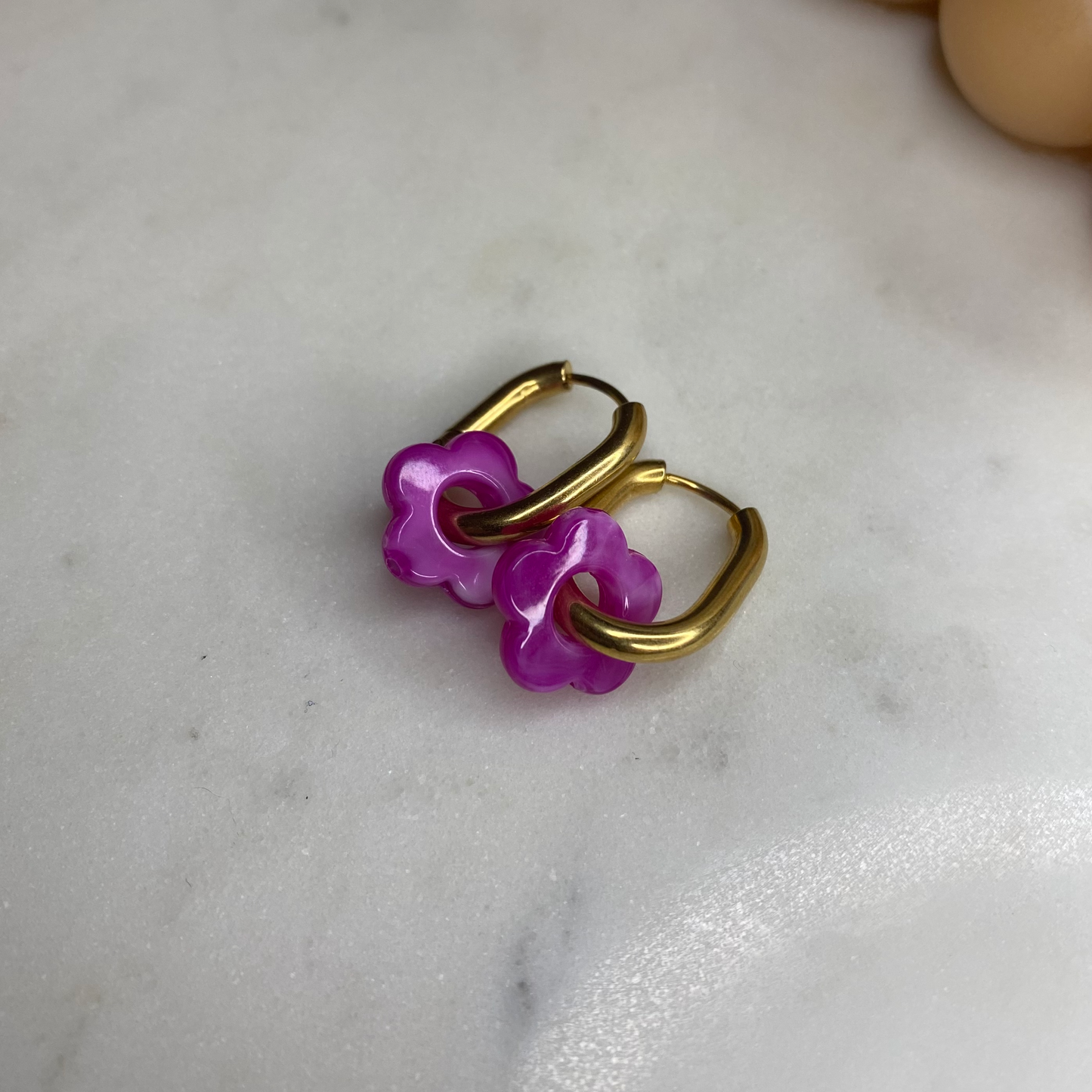 Boucles d'oreilles Flora - Violette