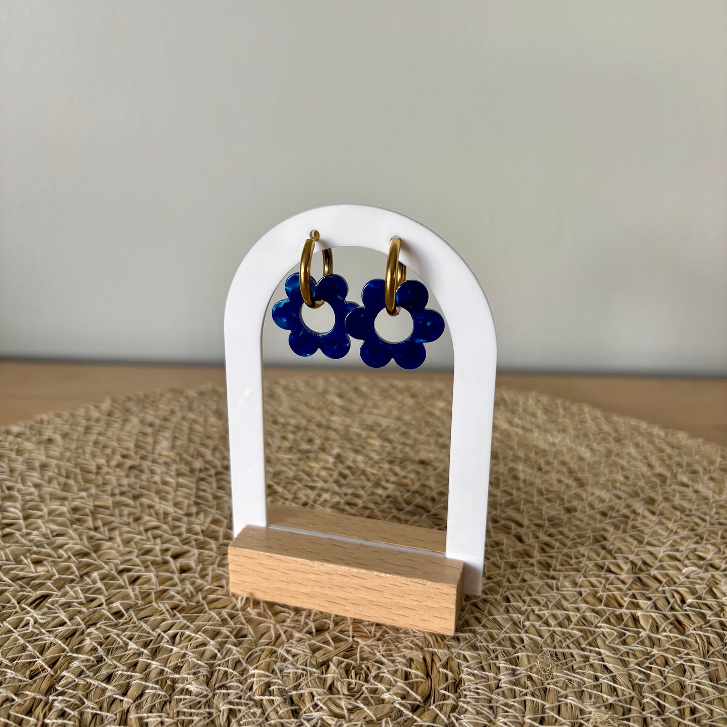 Boucles d’oreilles Capucines - Bleu roi