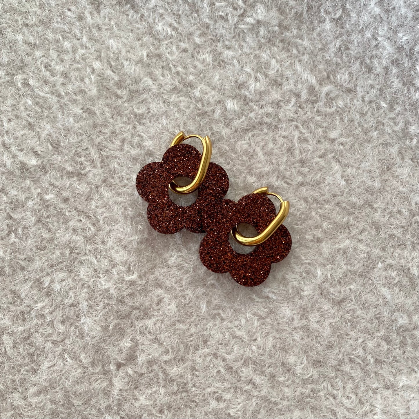 Boucles d’oreilles Rosa - Chocolat