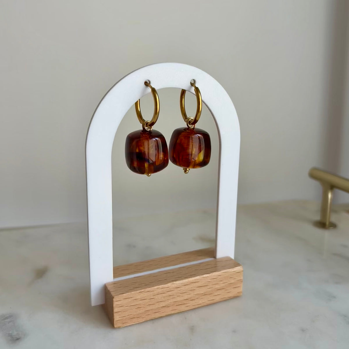 Boucles d’oreilles Pia - Ambre