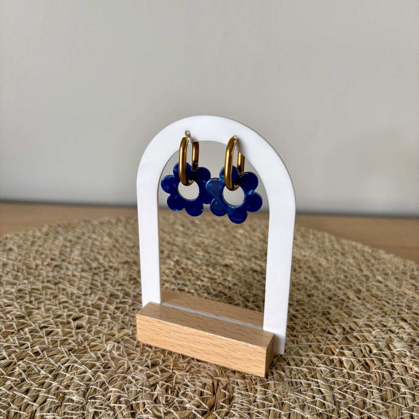 Boucles d’oreilles Capucines - Bleu roi