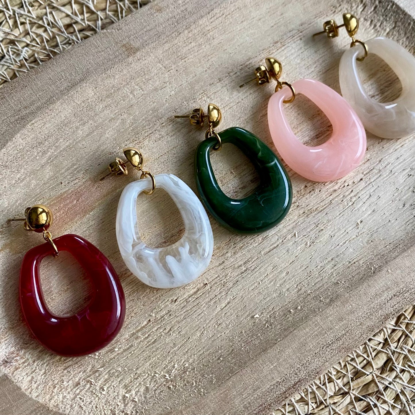 Boucles d’oreilles Sofia - Rose pâle