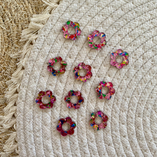 Pampilles Pivoine - Paillettes multicolores