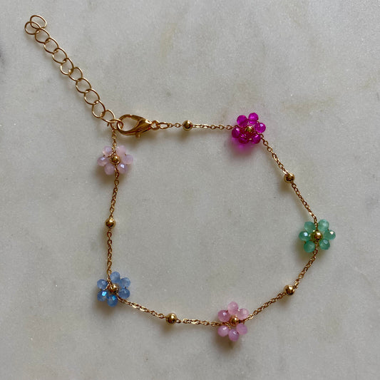 Bracelet Marguerite - Multicolore pastel