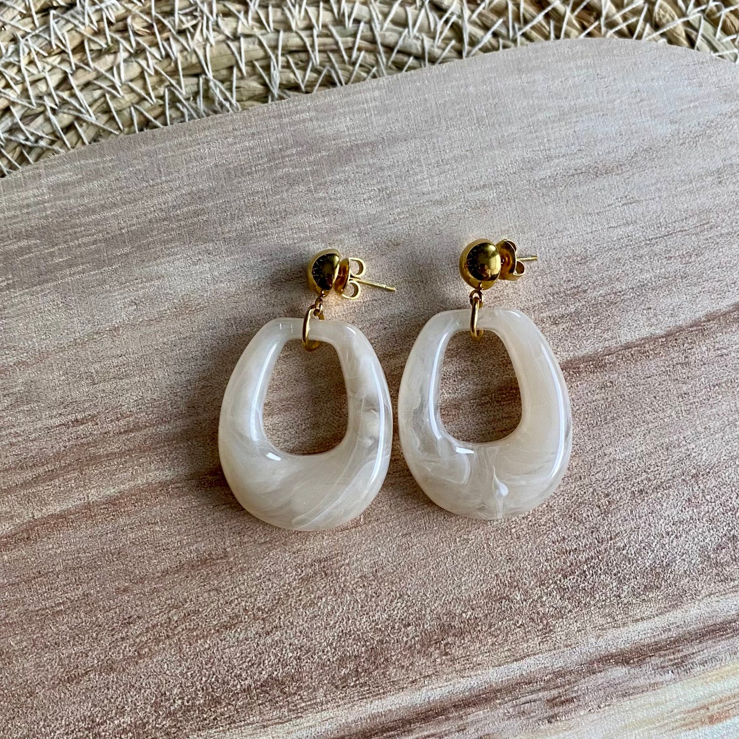 Boucles d’oreilles Sofia - Beige