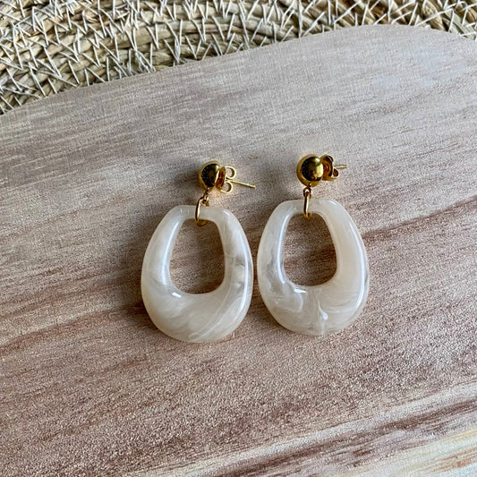 Boucles d’oreilles Sofia - Beige