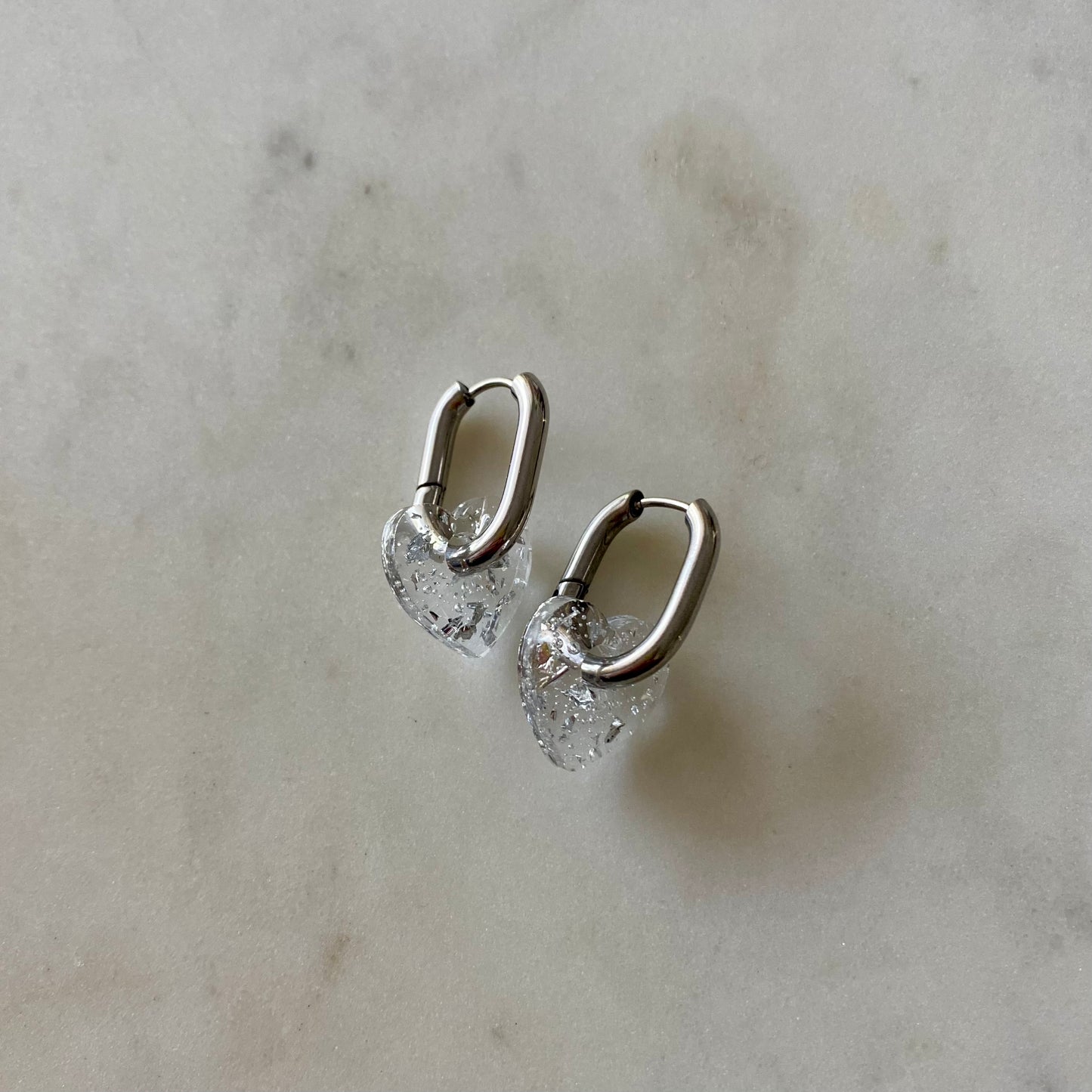Boucles d’oreilles Petits cœurs - Argent