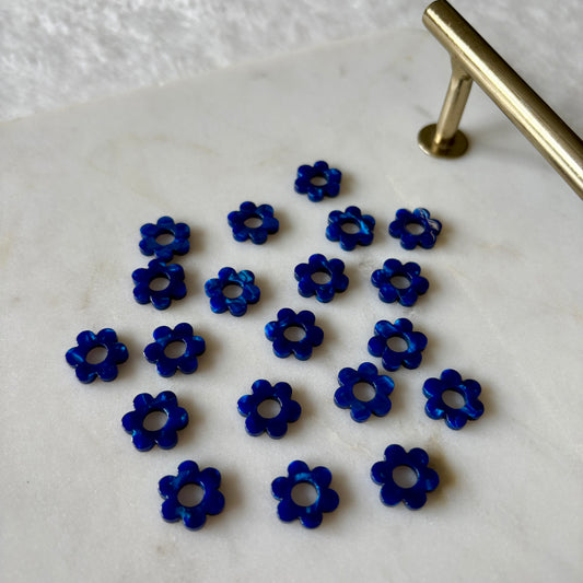 Pampilles Minis Pivoines - Bleu roi