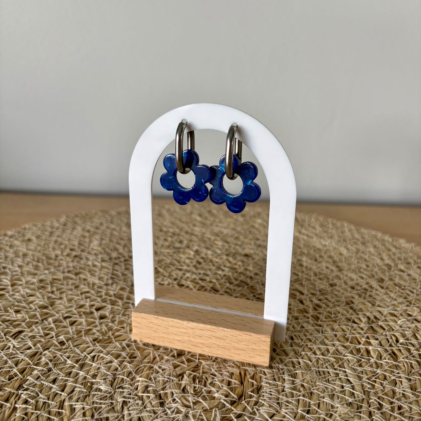 Boucles d’oreilles Capucines - Bleu roi