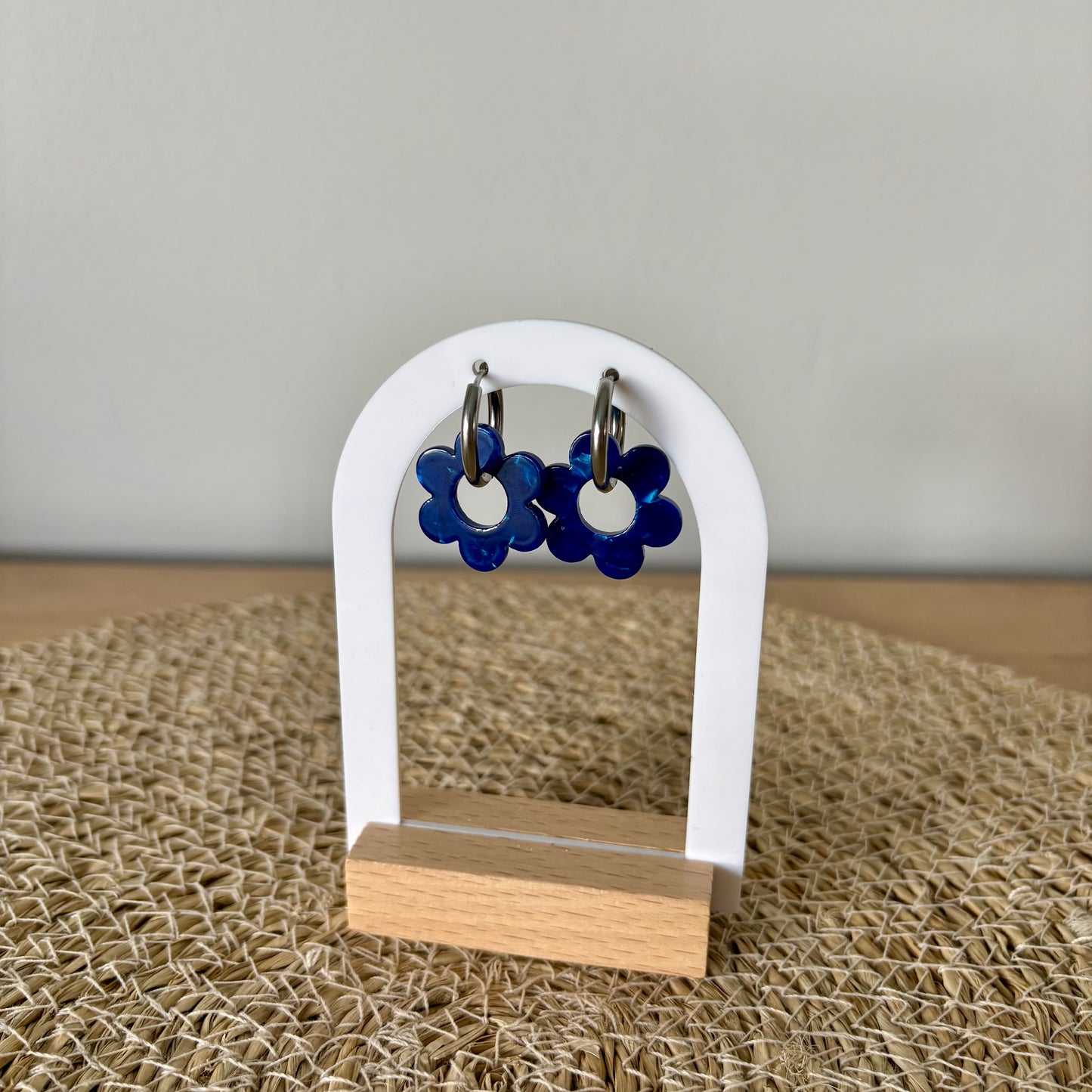 Boucles d’oreilles Capucines - Bleu roi